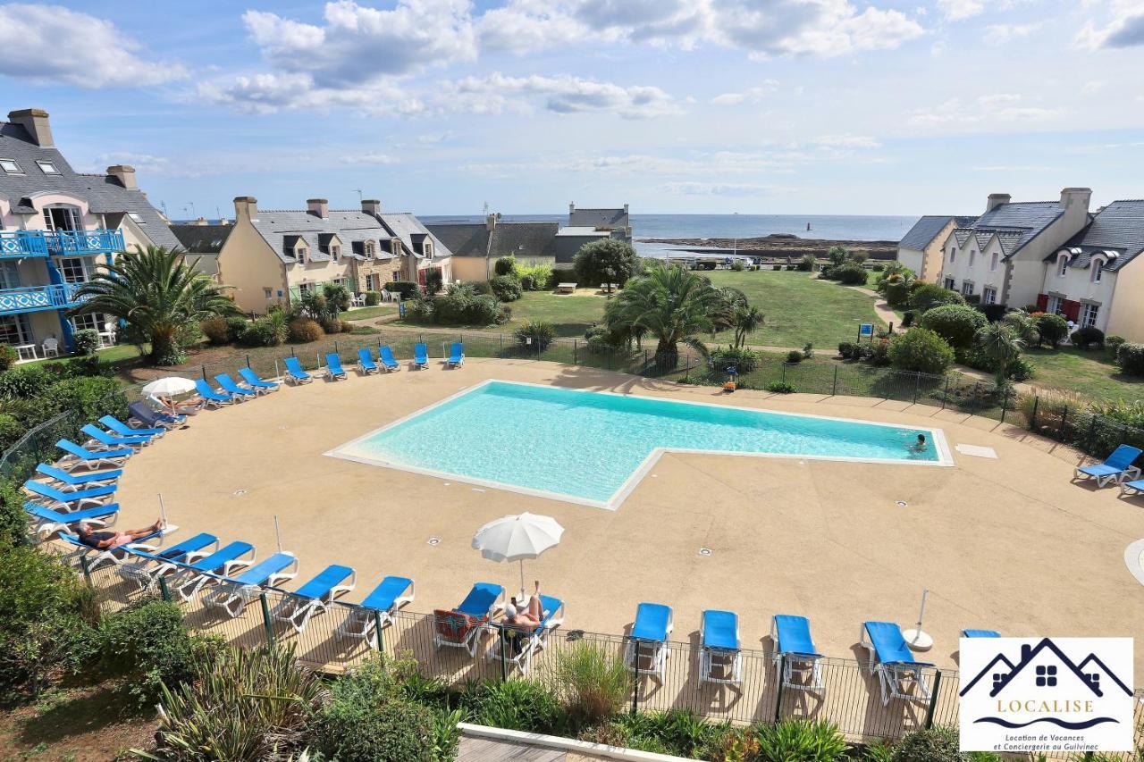 LocaLise au Guilvinec - A16 - Vue sur la mer, la piscine et le jardin - Tout à pied, plages, port, centre, commerces, marché - Wifi inclus - Animaux bienvenus - Linge de lit inclus Esterno foto
